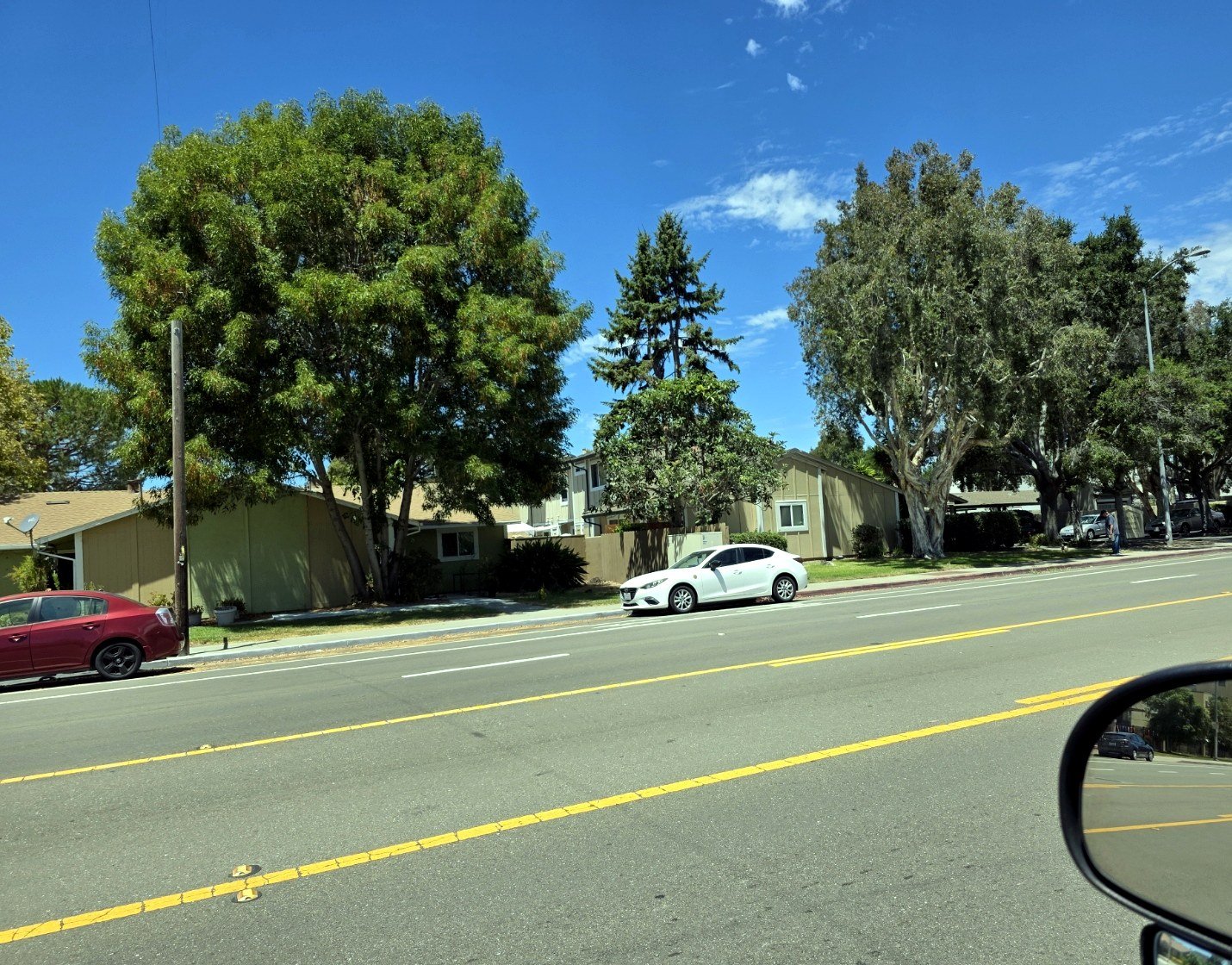Street frontage of a multi-family property